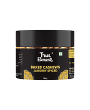 True Elements Baked Cashews: Jaggery Spiced 150gm GH